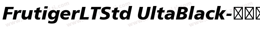 FrutigerLTStd UltaBlack字体转换